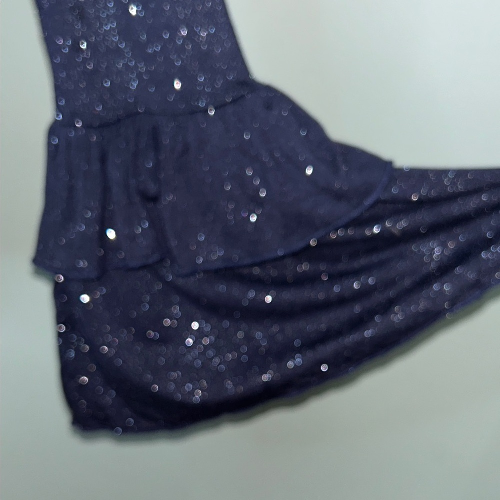 Chaser Women's Sparkling Navy Bodysuit Top Size Small - Picture 3 of 11